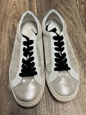 J. Crew Saturday Silver Sneaker Size 8